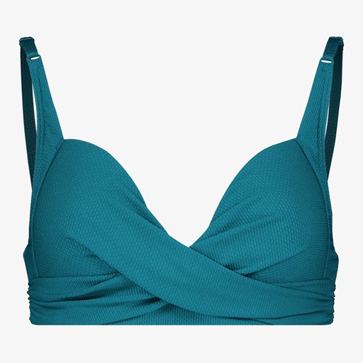 Voorgevormde dames bikinitop petrol