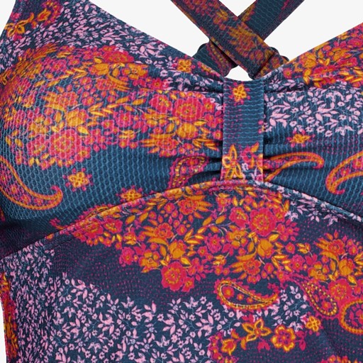 Voorgevormde dames tankini print blauw