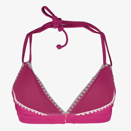 Voorgevormde triangel bikinitop roze