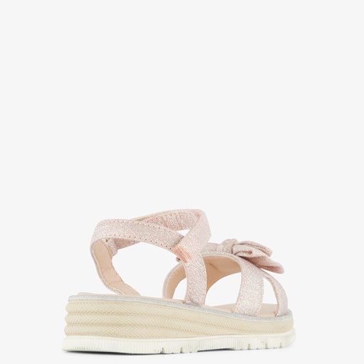 Meisjes sandalen met glitters en strikje