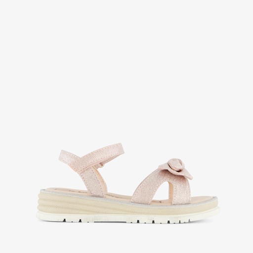 Meisjes sandalen met glitters en strikje