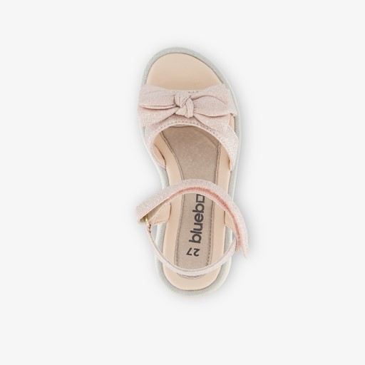 Meisjes sandalen met glitters en strikje