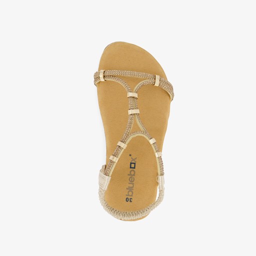 Meisjes sandalen goudkleurig