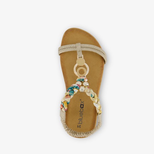 Meisjes sandalen met vlechtdetail