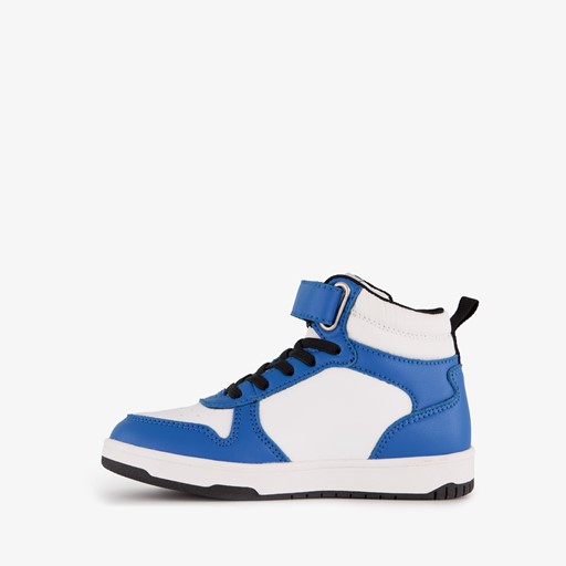 Hoge jongens sneakers blauw wit
