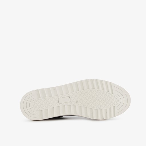 Leren heren sneakers antraciet