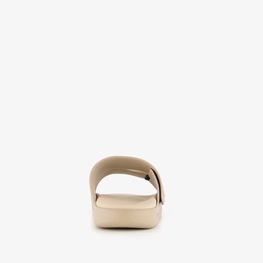 Slides heren badslippers beige