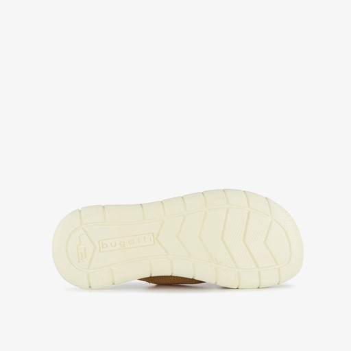 Leren heren slippers cognac bruin