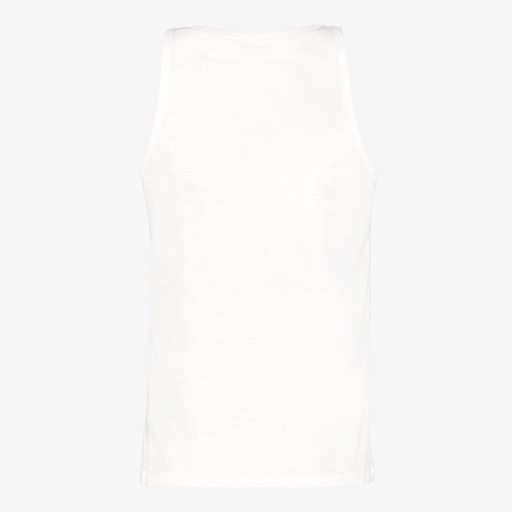 Heren singlet met print wit