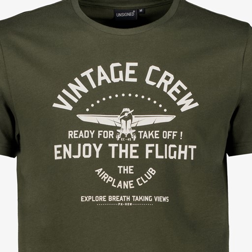 Heren T-shirt met opdruk groen