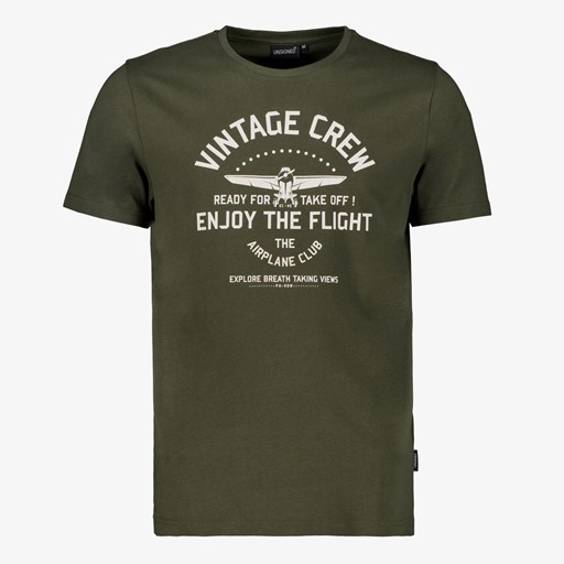 Heren T-shirt met opdruk groen