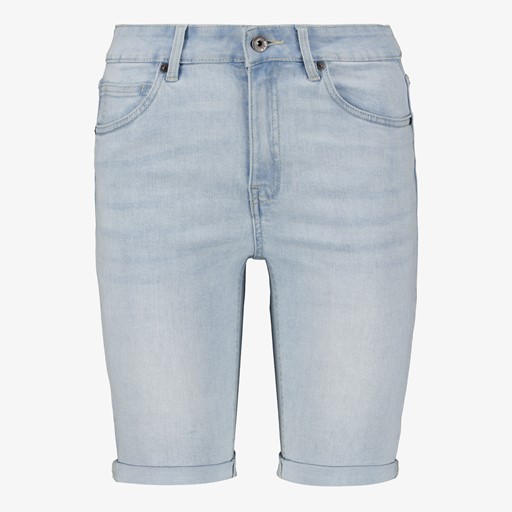 Dames denim bermuda short lichtblauw