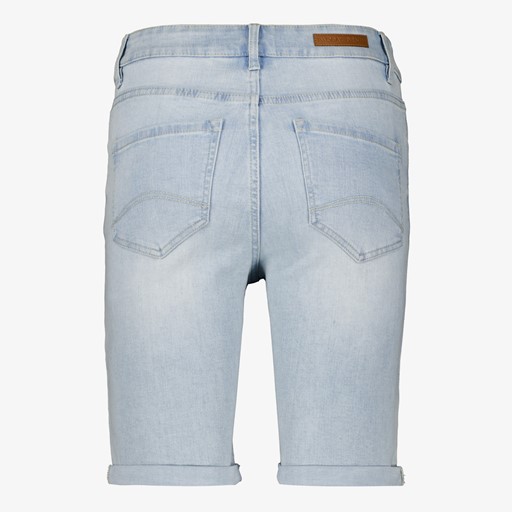 Dames denim bermuda short lichtblauw