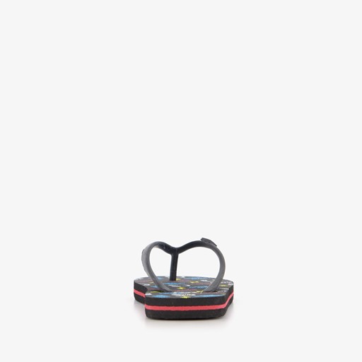 Jongens teenslippers met game controllers zwart