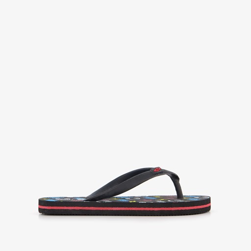 Jongens teenslippers met game controllers zwart