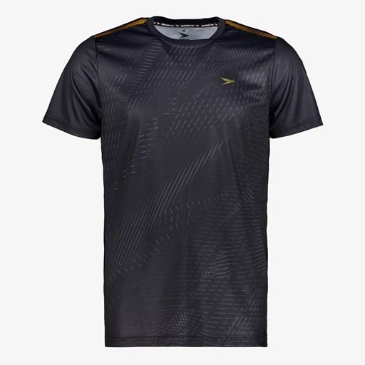 Dry heren voetbal T-shirt zwart grijs