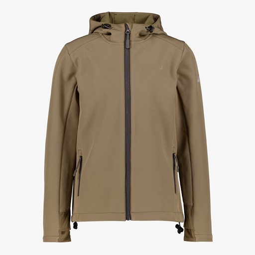 Kinder softshell jas grijs