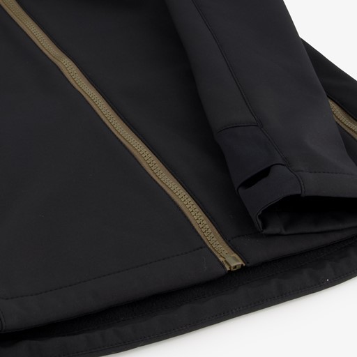 Kinder softshell jas zwart