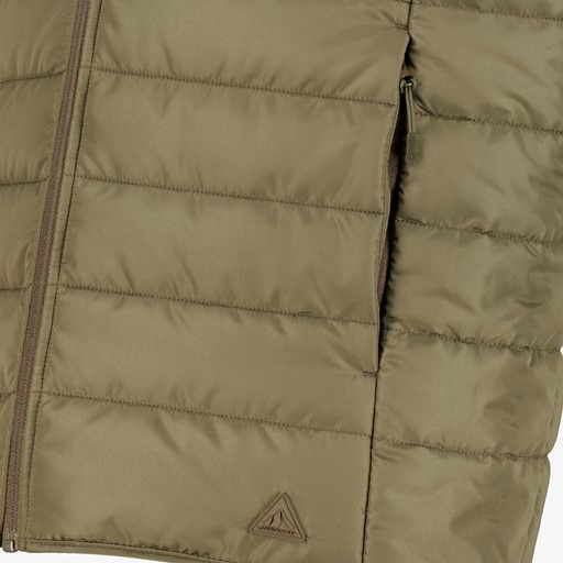 Heren bodywarmer groen grijs