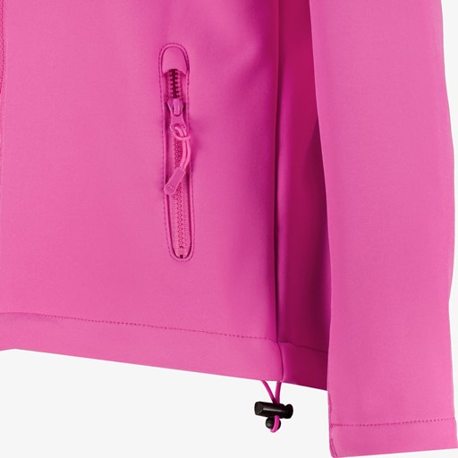 Meisjes softshell jas roze