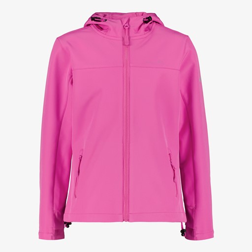 Meisjes softshell jas roze