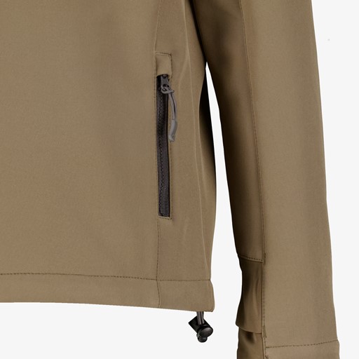 Kinder softshell jas grijs