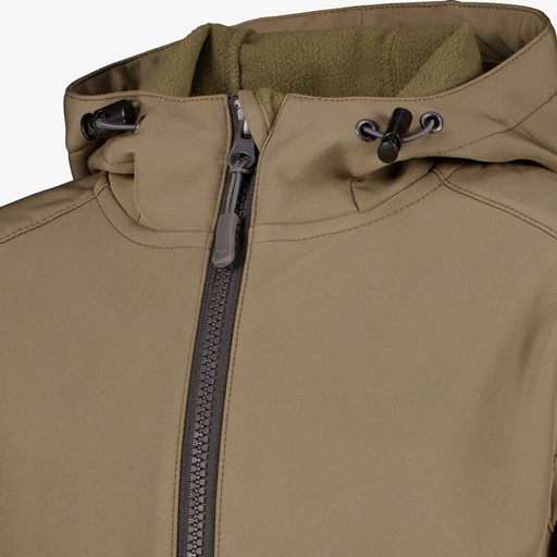 Kinder softshell jas grijs