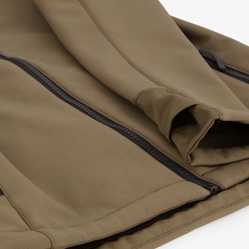 Kinder softshell jas grijs