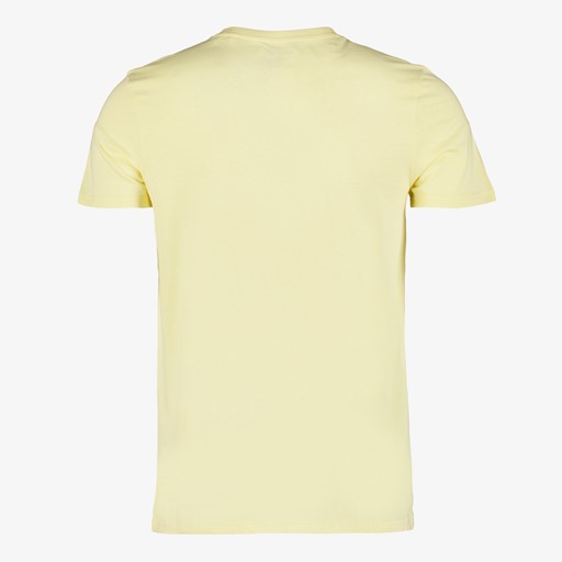 Heren T-shirt met tekst geel