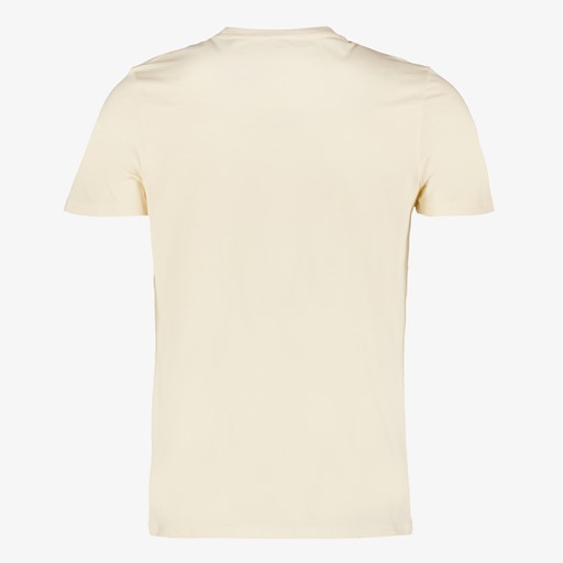 Heren T-shirt met opdruk beige
