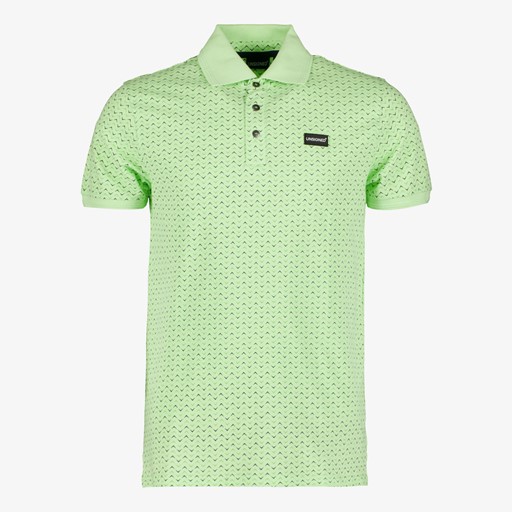 Heren polo met print groen