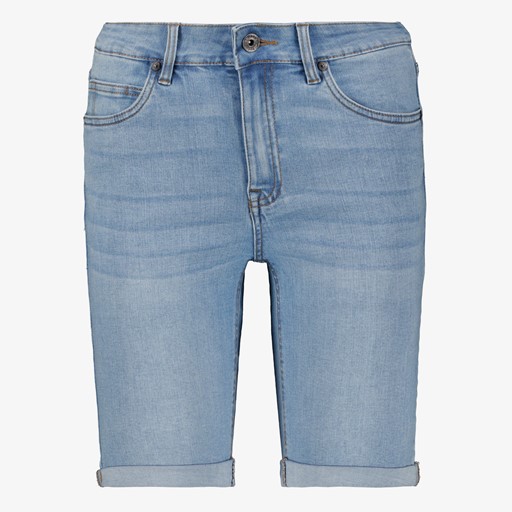 Dames denim bermuda short medium blauw