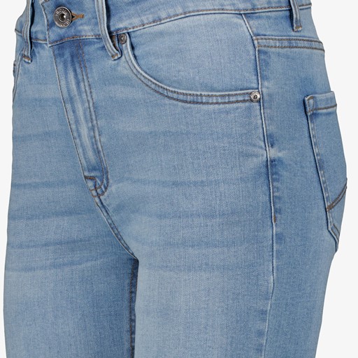 Dames denim bermuda short medium blauw