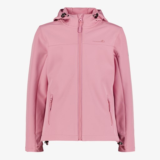 Kinder softshell jas lichtroze
