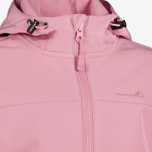 Kinder softshell jas lichtroze