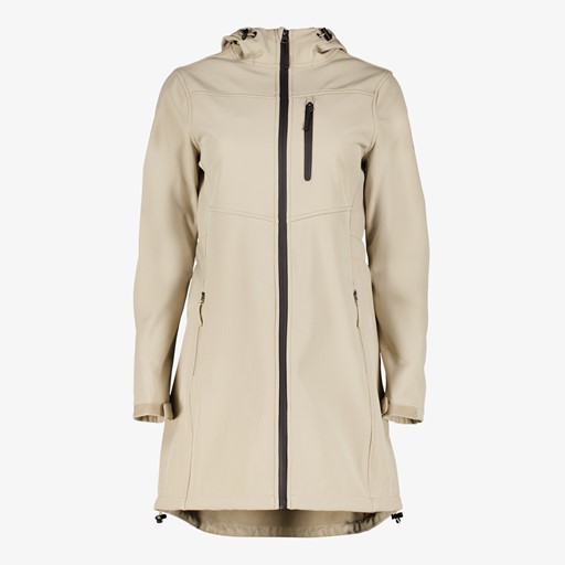 Dames softshell parka beige