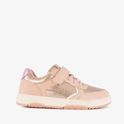 Metallic meisjes sneakers lichtroze