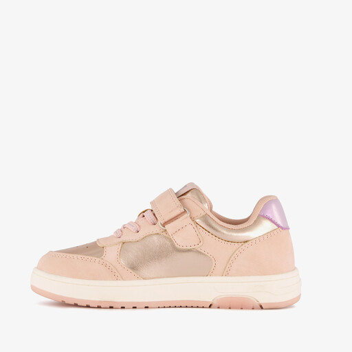 Metallic meisjes sneakers lichtroze