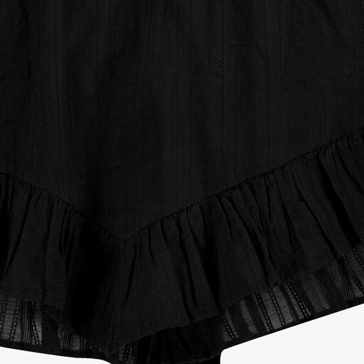 Dames short met broderie zwart