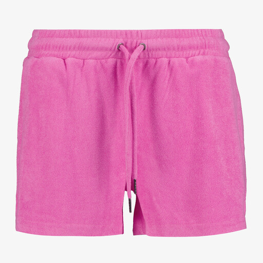Dames badstof sweatshort roze