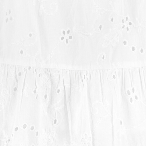 Dames broderie rok wit