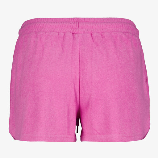 Dames badstof sweatshort roze