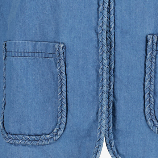 Denim dames gilet blauw