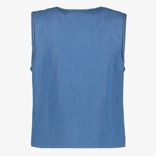 Denim dames gilet blauw