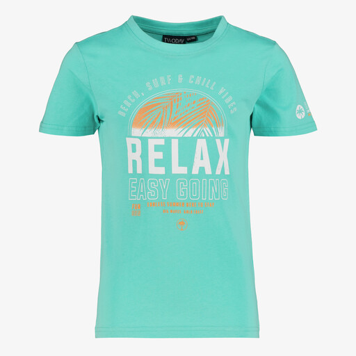 Jongens T-shirt blauw met opdruk