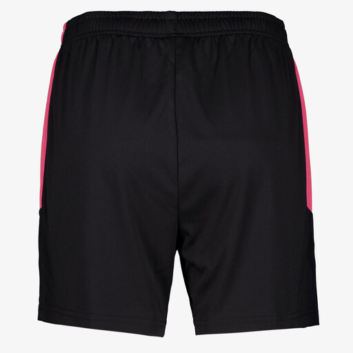 Dames voetbalshort zwart roze