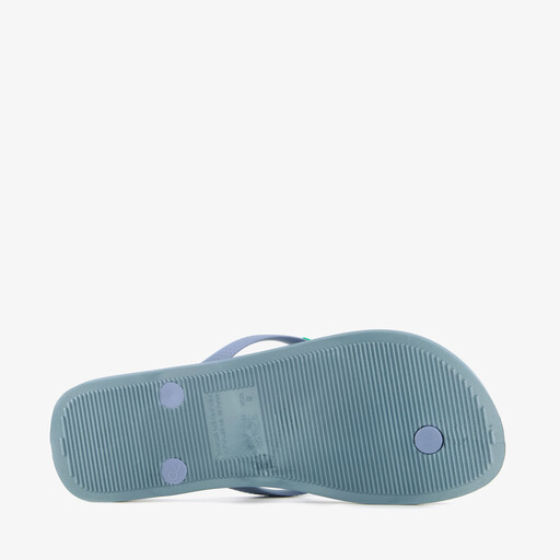 Dames teenslippers blauw