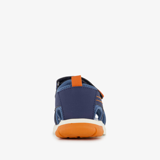 Jongens sandalen blauw oranje