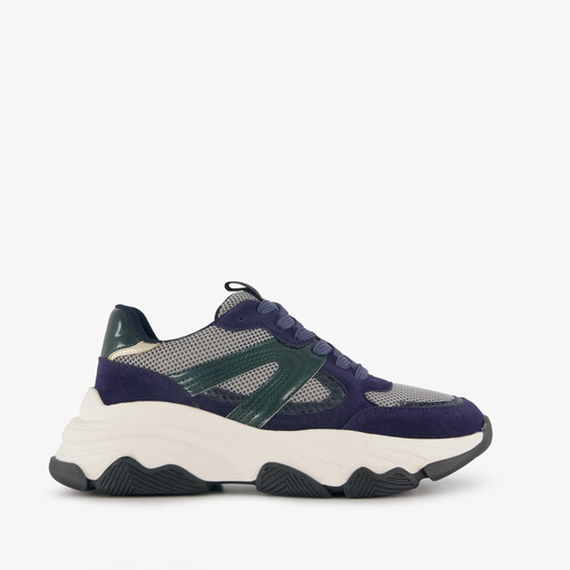 Dames dad sneakers blauw