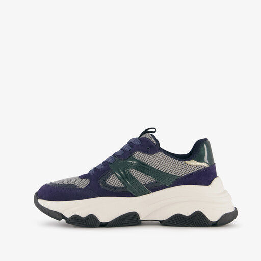 Dames dad sneakers blauw